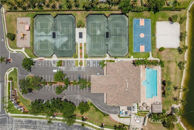 birds eye view of property