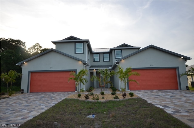 view of front of home featuring a garage