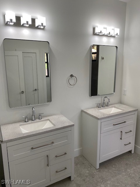 bathroom with vanity