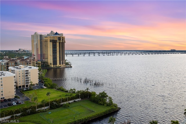 property view of water