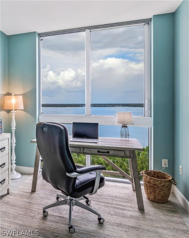 3000 Oasis Grand Blvd Unit 1507, Fort Myers, FL 33916 - home office with baseboards