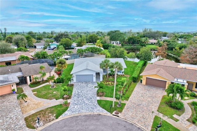 bird's eye view featuring a residential view