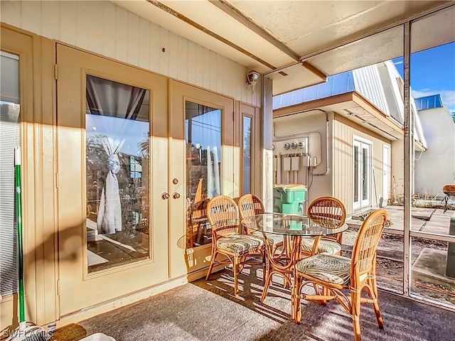 sunroom / solarium with a wealth of natural light