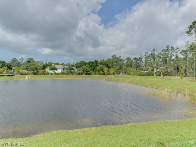 view of property view of water