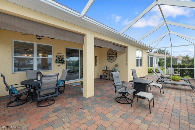 view of sunroom / solarium