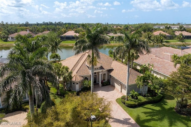 16540 Cellini Ln, Naples, FL 34110 - bird's eye view with a water view