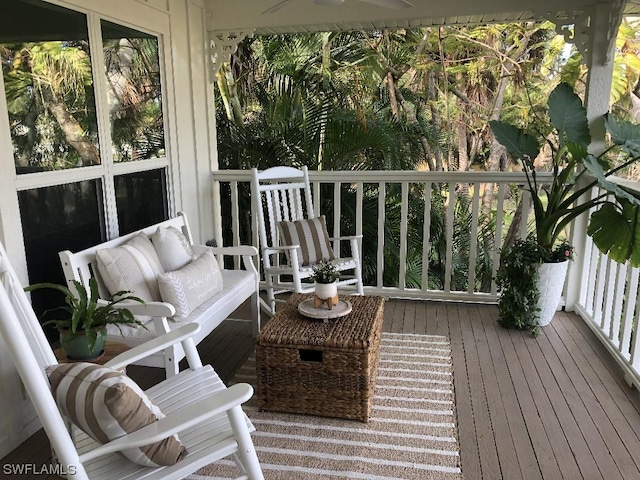 view of sunroom / solarium