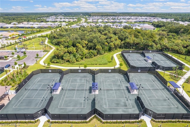 bird's eye view with a residential view