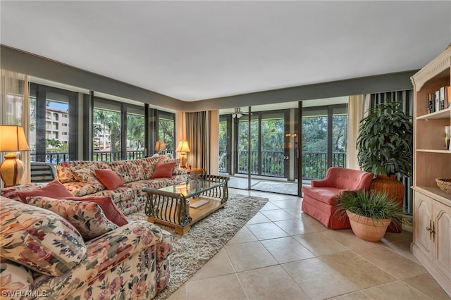 6040 Pelican Bay Blvd Unit D-105, Naples, FL 34108 - living room featuring light tile floors