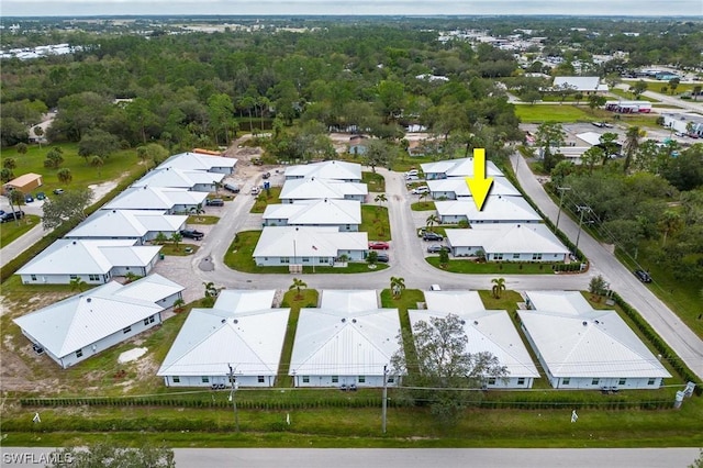 birds eye view of property featuring a residential view