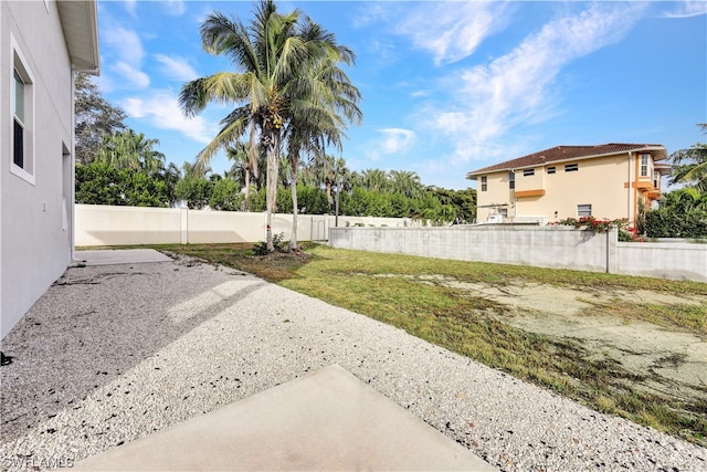 view of yard featuring a patio area