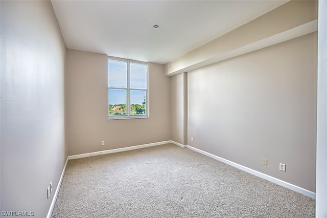 view of carpeted empty room