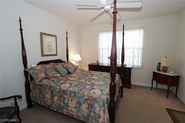 5526 Cheshire Dr, Fort Myers, FL 33912 - carpeted bedroom featuring ceiling fan