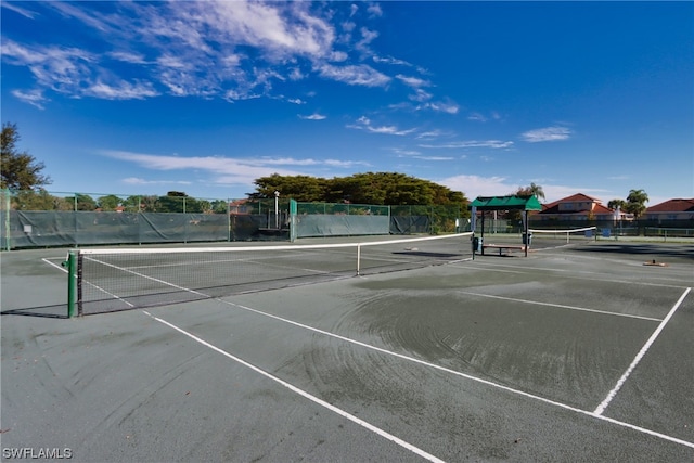 view of tennis court