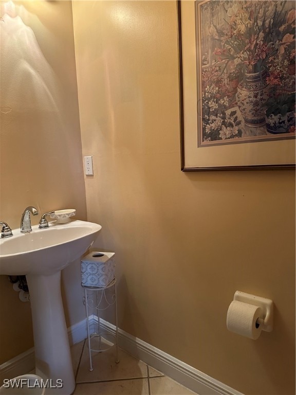 bathroom featuring tile patterned floors