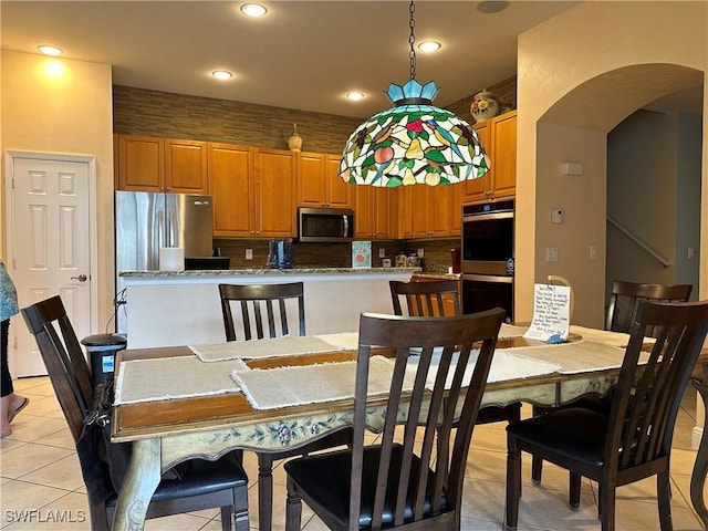 5526 Cheshire Dr, Fort Myers, FL 33912 - dining room with light tile patterned floors
