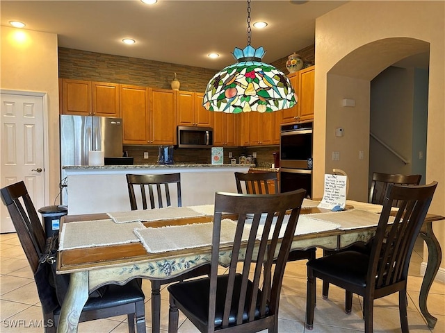 5526 Cheshire Dr, Fort Myers, FL 33912 - dining room with light tile patterned floors