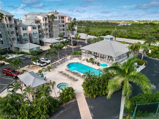 view of pool with a patio