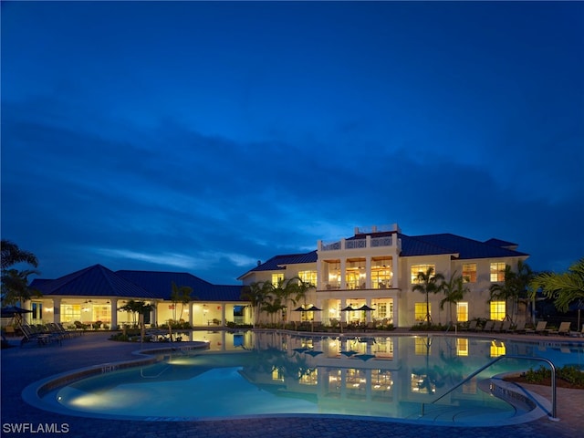 view of pool with a patio