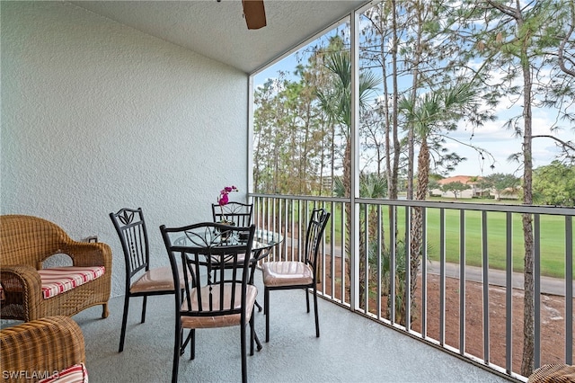 view of balcony