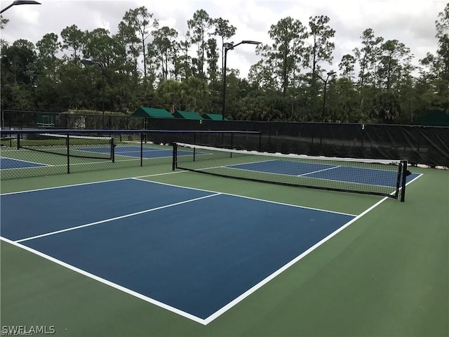 view of sport court