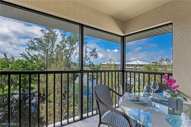 view of balcony