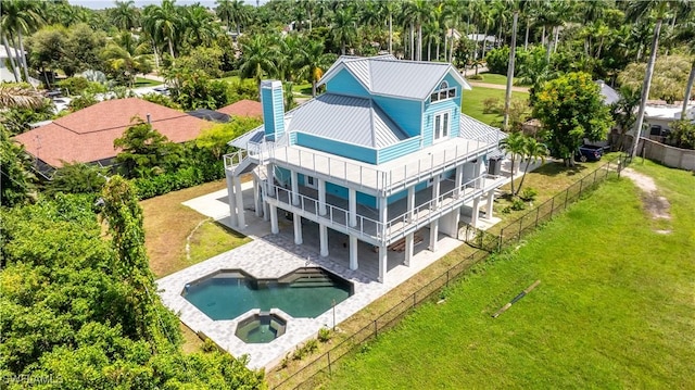 birds eye view of property