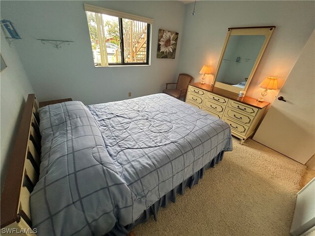 bedroom with carpet floors