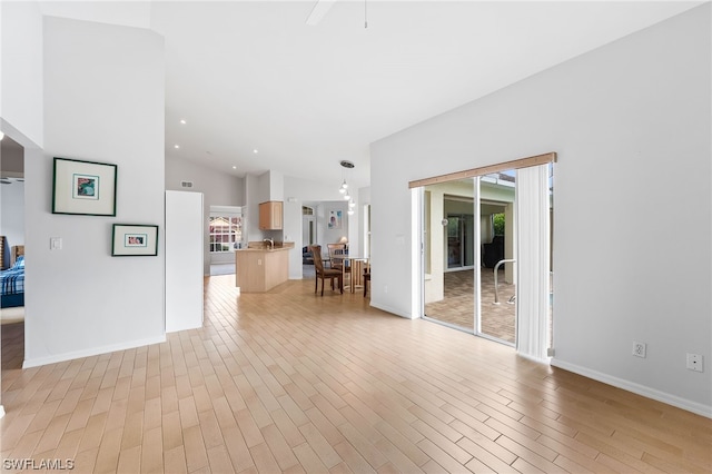 unfurnished room featuring light hardwood / wood-style flooring