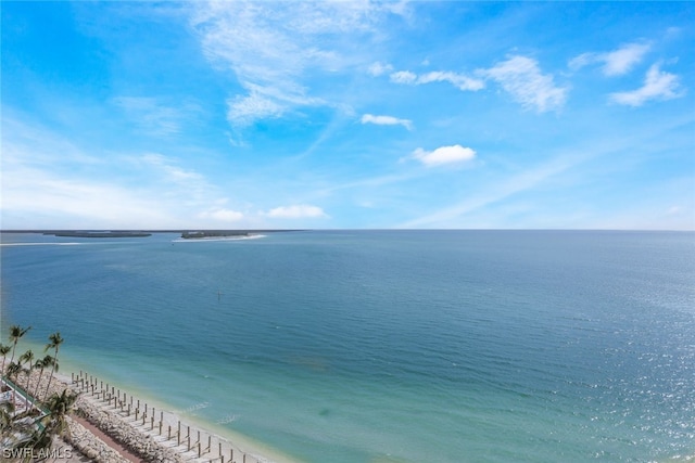 water view featuring a view of the beach