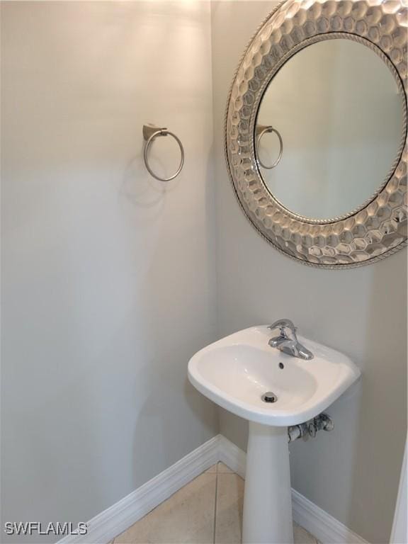 bathroom featuring tile patterned floors