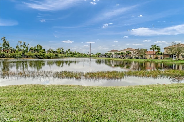 view of property view of water