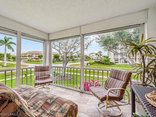 view of sunroom / solarium