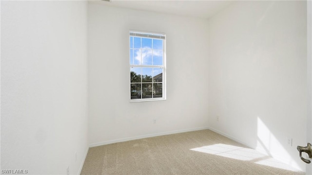 unfurnished room with carpet floors