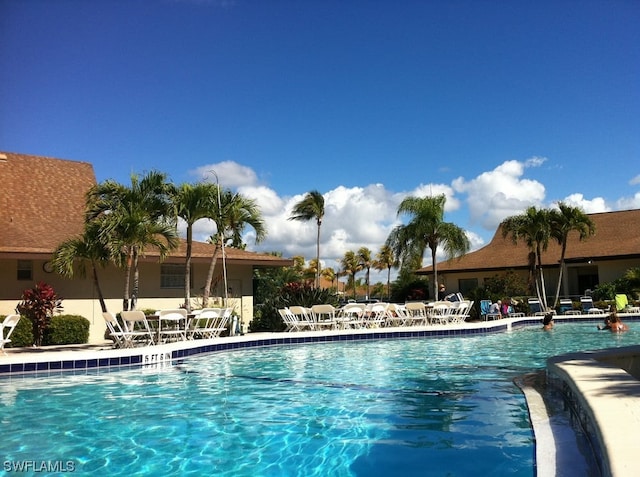 view of pool