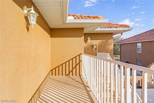 view of balcony