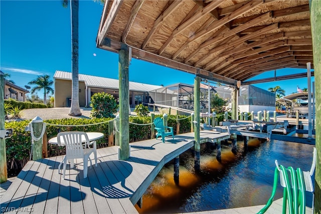 exterior space with a lanai