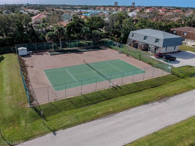 view of tennis court