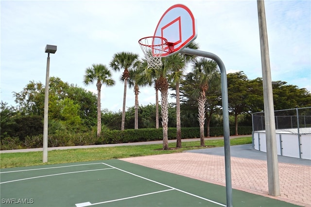 view of sport court