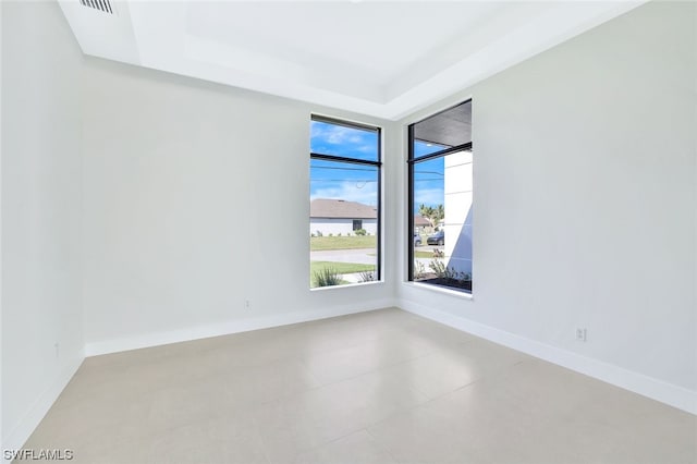 view of tiled empty room