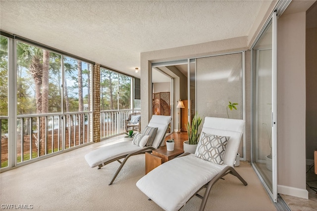 sunroom / solarium featuring a wealth of natural light