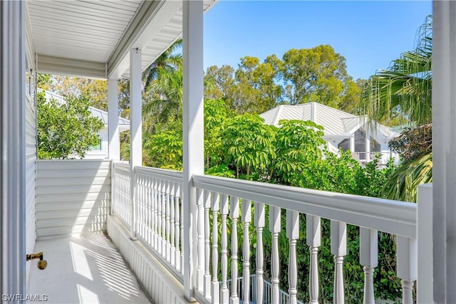 view of balcony