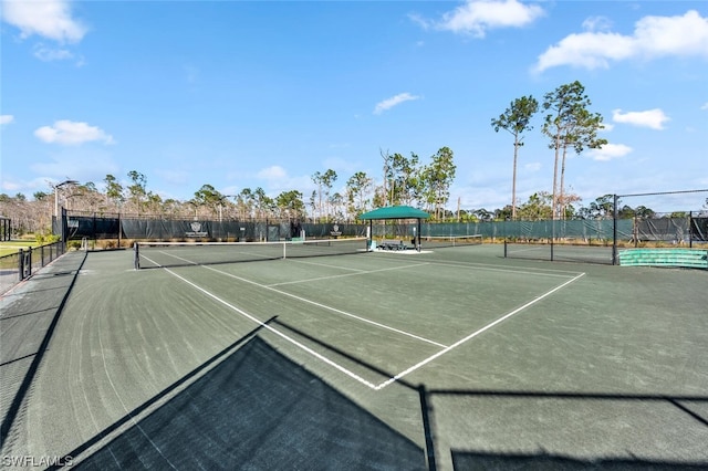 view of tennis court