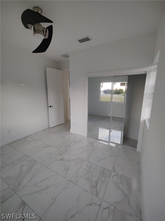 view of tiled spare room