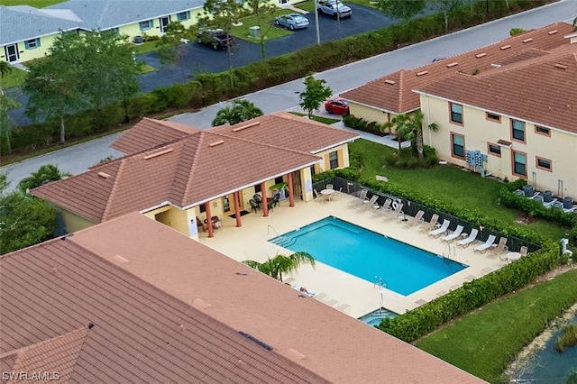 view of pool with a patio