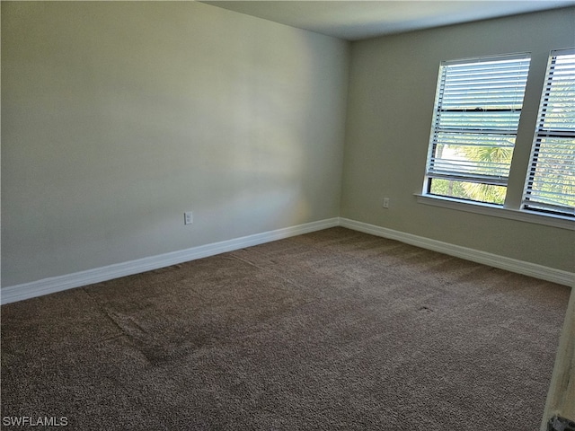 view of carpeted empty room