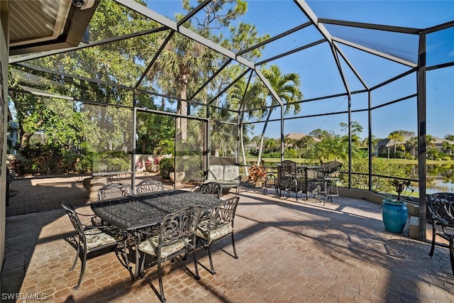 view of sunroom / solarium