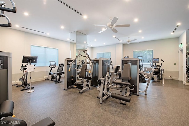 view of exercise room