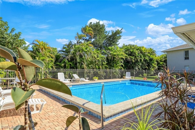 view of pool with a patio area