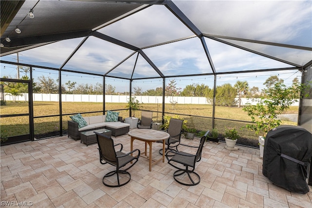 view of sunroom / solarium